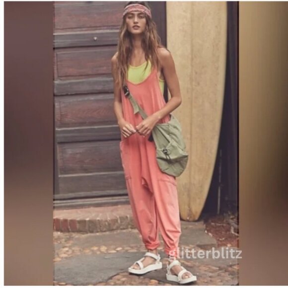 Free People Hot Shot Onesie Jumpsuit 🌷 Pink Tulip - Factory Sealed - Picture 3 of 9